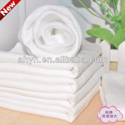 China Double Weave Plain Weave Gauze Muslin Cotton Baby Diaper for sale