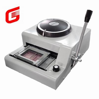 China Plastic Business Smart Card Machines Stempelmachine Embossing Machine voor PVC-kaart Te koop