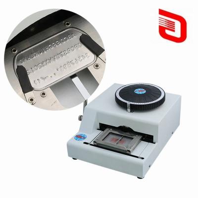 China Duurzame 52 codeletters handmatig nummer honden tag embossing machine met andere interface Te koop