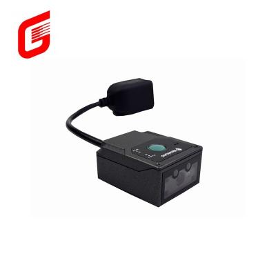 China RS232/USB Interface Black Desktop Fixed 1D 2D QR Barcode Scanner for Accurate Scanning for sale