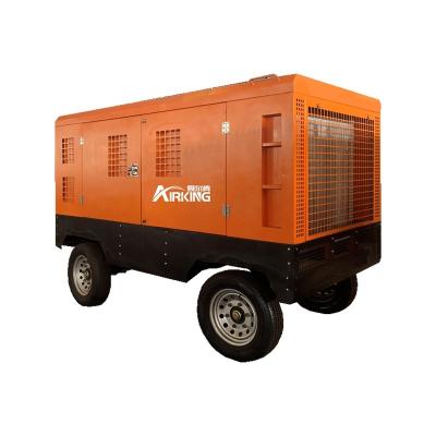 China Low Fuel Consumption Lubricated Diesel Engine Air Compressor 706Cfm 261Psi 194Kw Mobile Air Compressor for sale