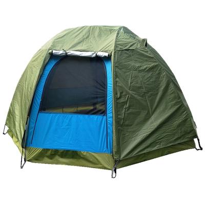 China Wholesale Large Size Camouflage Game Man 4/Field 4 Season Double Layer Sun Shelter Oxford Rainfly Canopy Family Camping Tent for sale