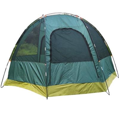 China Outdoor Camouflage/Field 4 Person Sun Shelter Canopy Rainfly 4 Person Two Layer Waterpro Backpacking 4 Season Camping Tent for sale