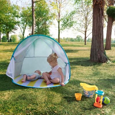 China Beach Kids Anti UV Ridged Outdoor Sunscreen Waterproof Anti Noise Crib Foldable Baby Tent UV for sale