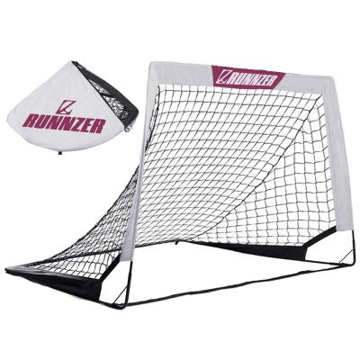 China Easy Set Up Amazon Hotsale Red Football Kids Training Goals Net Easy Set Up Portable Lightweight Outdoor Carry Bag Child Football Goal Net for sale