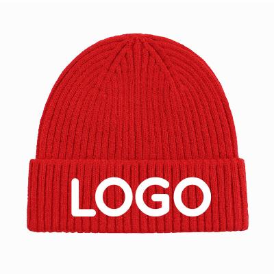 China Wholesale Custom Character Embroidered Hat Knitted Embroidery Warm Custom Men's Dad Winter Beanie Hat for sale