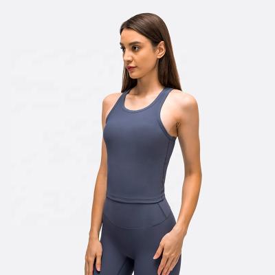 China Summer Women Anti-Static Yoga Wear New Design Yoga Tank Tops Padded Sports Bra Tank Top Gym Fitness Custom Wear for sale