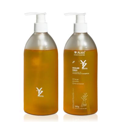 China OEM Private Label Loss Prevention Ginger Extracts Shampoo Yellow For Natural Hair for sale