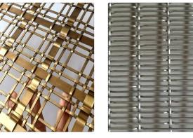 China Gesponnenes dekoratives Metall Mesh Screen For Restaurant Decoration SS 316 zu verkaufen