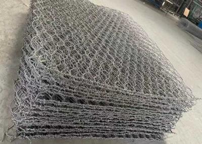 China Zinc Coated Dark Grey Pvc Coated Gabion 1mx1mx2m for sale