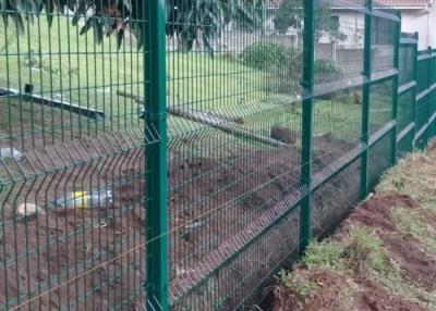 China 3m Width Roll Top Mesh Fencing Dark Green Pvc Coated For Security And Privacy à venda