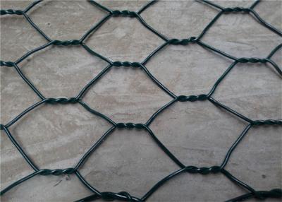 China Coastal Protection Woven Mesh Gabions PVC / PE Coated Surface Treatment for sale