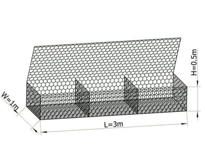 Chine Matelas hexagonaux de roche de Gabion de forme, casiers métalliques enduits en plastique à vendre