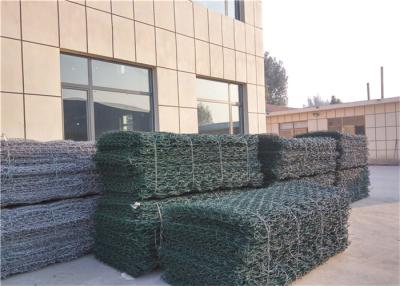 China Plastik-PVC beschichtete Gabion/doppelten verdrehten sechseckigen Maschendraht-Stahlkasten zu verkaufen