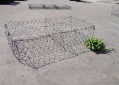 China Dubbel - de Verdraaide Hexagonale Gabion-Kooien van de Steengabion van de Netwerkpvc Met een laag bedekte Draad Te koop