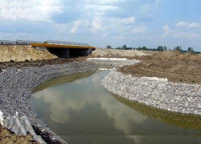 China Geschweißtes und sechseckiges schweres Zink überzogene Gabions-Fluss-Matratze für Kanal-Futter zu verkaufen