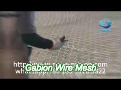 1m*1m*2m high tensile strength pvc polymer coated gabion wire mesh rock cage