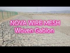 “Heavy-Duty Woven Gabion - 8mm Wire for Rockfall Protection in Mountainous Areas