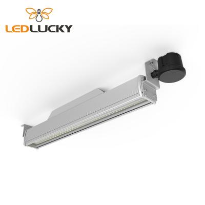 China Hot Selling High Lumen Warehouse Led Linear High Bay Warehouse Light 100W Linear High Bay Light For Gym Housing for sale