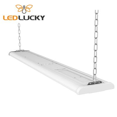 China Hot Selling Warehouse High Bay Light Adjustable Rectangular Led Linear Garage Led Lighting For Gym for sale