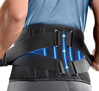 China Adult Premium Custom Logo Adjustable Compression Back Waist Brace Lumbar Support Unisex Breathable Belt for sale