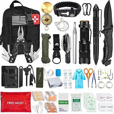 China Christmas ISO9001 Certificate Factory OEM First Aid Kit Professional Survival Gear SOS Survival Kit for sale