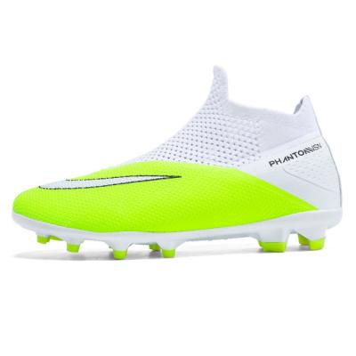 China Custom Logo EVA Premium Breathable Mesh Soccer Spike Boots Anti Slip Cleats Soccer Shoes for sale