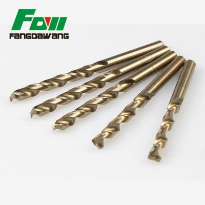 China Stainless steel 1mm diameter fully ground twist drill with 5% cobalt hss high quality drill bit for sale