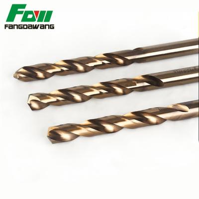 China Stainless Steel Drilling Stainless Steel and Hard Steel Use 135 Degree Split Point Twist Flutes M35 HSS Cobalt Drill Bit for sale