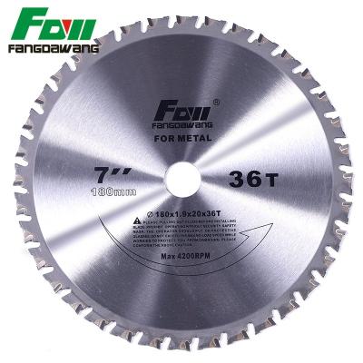 China For cutting drawn products and tubes with a professional thicness grade ATB/TCG tooth CTT circular saw up to 4mm FANGDAWANG saw blades for steel cutting for sale