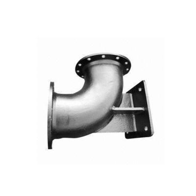 China Connect Pipes To Convey Water Melting Malleable ISO2531 Double 90 Degree Flanged Duckfoot Bend for sale