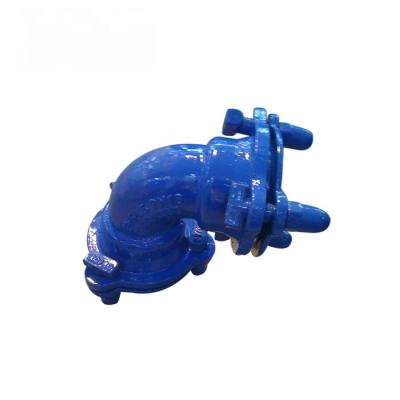 China Transferring Water Potable BS EN545 / 598 Ductile Iron Bolted Gland 90 Degree Bend Pipe Fitting for sale