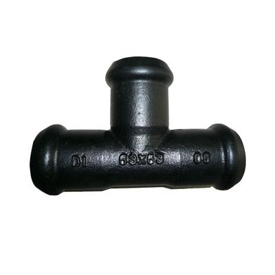 China Water supply project ISO2531 malleable black iron di pvc tee fitting for sale