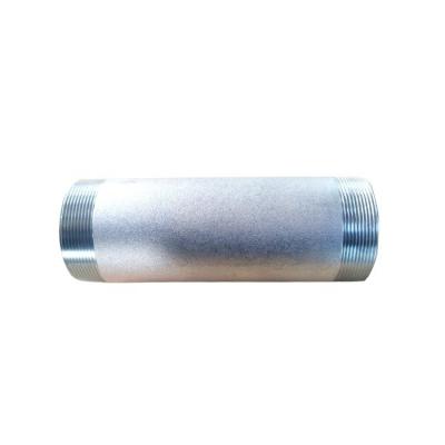 China ASTM A234 WPB ASTM a105 SCH40 Carbon Steel Galvanized Double Male Threaded Nipple for sale