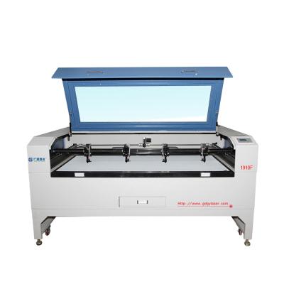 China Laser CUTTING 1910F Four Heads Fabric Garments Leather Laser Cutting And Engraving Machine for sale