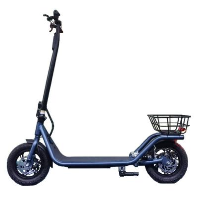 China 2022 new designed wholesale aluminum alloy manufacture electric scooter with seat and basket for sale