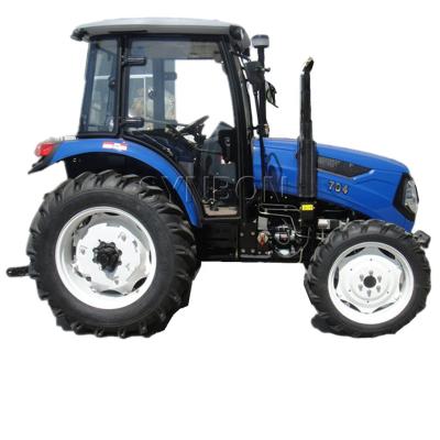 Chine New Chinese Hotels Garden Forest Tractor Farming Machinery Agriculture Equipment Used 4WD 70 Hp Wheel Tractor With Cabin CE à vendre