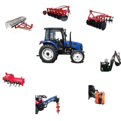 중국 Hotels New Chinese Garden Froest Farm Tractor Implements Machinery Agriculture Equipment 4WD 70hp Used Wheel Tractor With Cabin 판매용