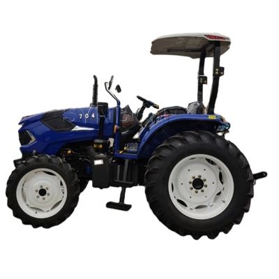 China 4WD Hotel Used Agriculture Equipment Standard Long Tractors Multifunctional Small Powerful Mini Farm Tractor Engine 70hp Newest for sale