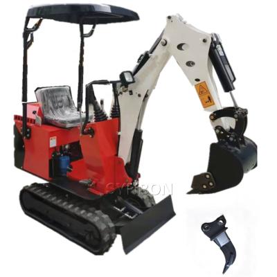 Chine New Hotels Garden From Small Excavator Track Digger Construction 0.8 Ton Used Construction Machinery Crawler Mini Excavator à vendre