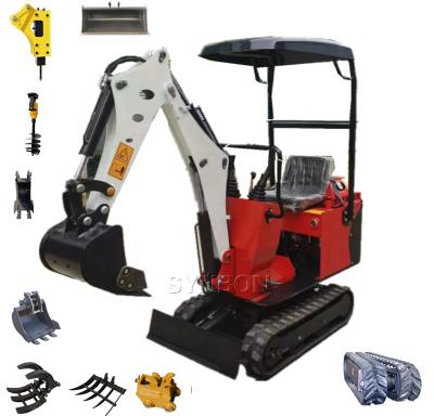 Chine New Excavator Garden From Pasture Small Digger Hotel Construction 0.8 Ton Used Construction Machinery Crawler Mini Excavator à vendre