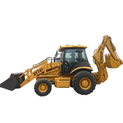 Chine New Hotels Machine Wheel Loader SY747 Excavator Loader Backhoe Construction Loader à vendre