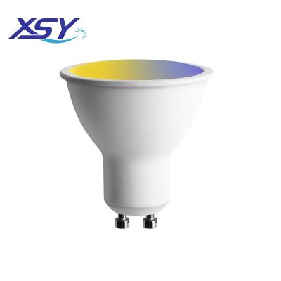 China GU10-MR16-E27-E14 Aluminum Remote Control Light Cup RGB Colored Decorative Light Mug for sale