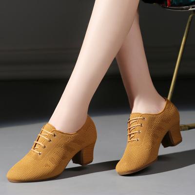 China Cheap Flying Mesh Female Teacher Dance Soft Breathable Shoes for sale