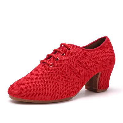 China Flying red mesh outsole soft outdoor wear-resistant sweat wicking indoor dance shoes for sale