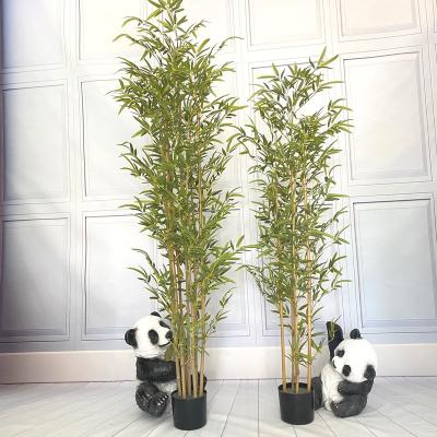 China Minimalist in Highly Simulation Plastic Artificial Bamboo Poles Running Fake Tree Wholesale Artificial Bamboo Factory for sale