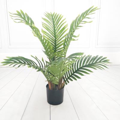 China Minimalist in China Resale China Small Artificial Dypsis Lutescens Bonsai Tree 60cm Plants Stock Indoor Artificial Palm Trees for sale