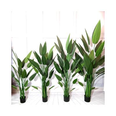 China China new product high simulation large banana tree artificial bonsai decoration plant indoor plastic ornamental plants living room for sale