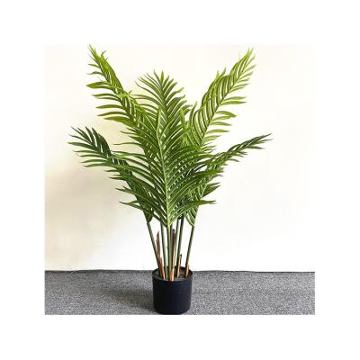 China Potted Plants Economical Indoor Artificial Palm Trees Bonsai Decoration Home Decoration Potted for sale