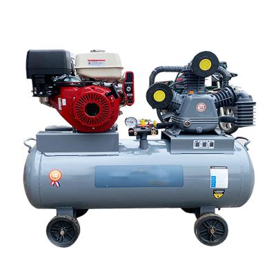 China Low Noise Rotary Gasoline Air Compressor Lubricated Diesel Engine Driven Price Industrial Air Compressor for sale